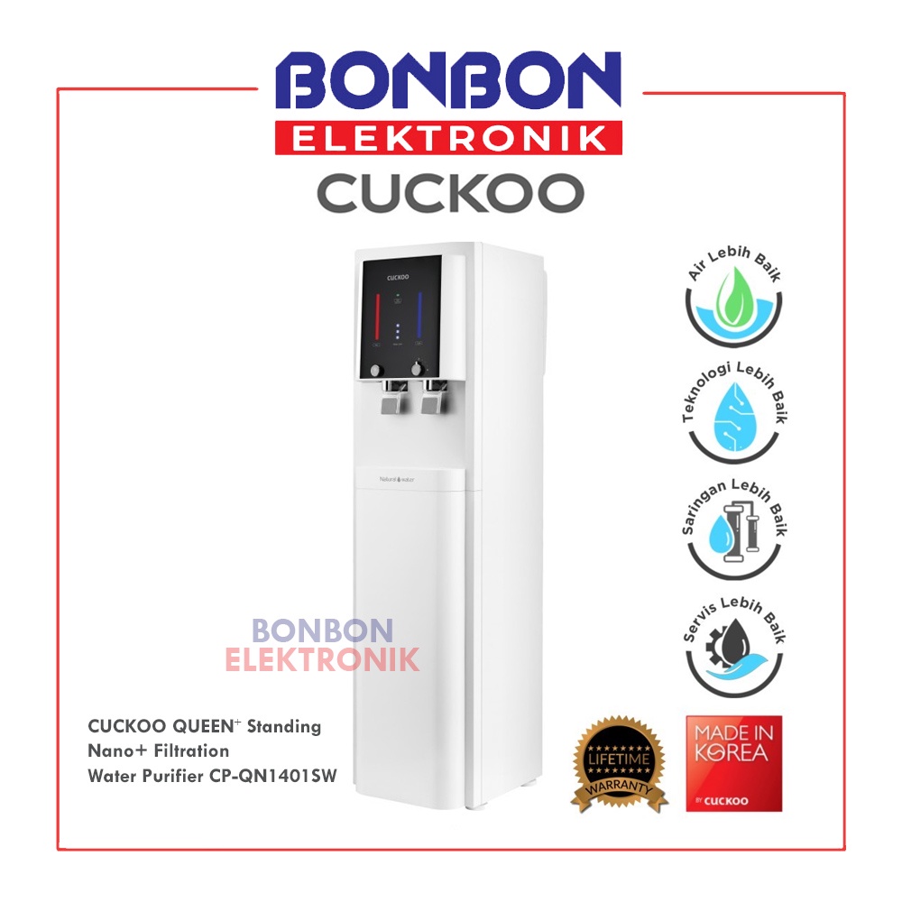 CUCKOO QUEEN⁺ Standing Nano+ Filtration Water Purifier CP-QN1401SW