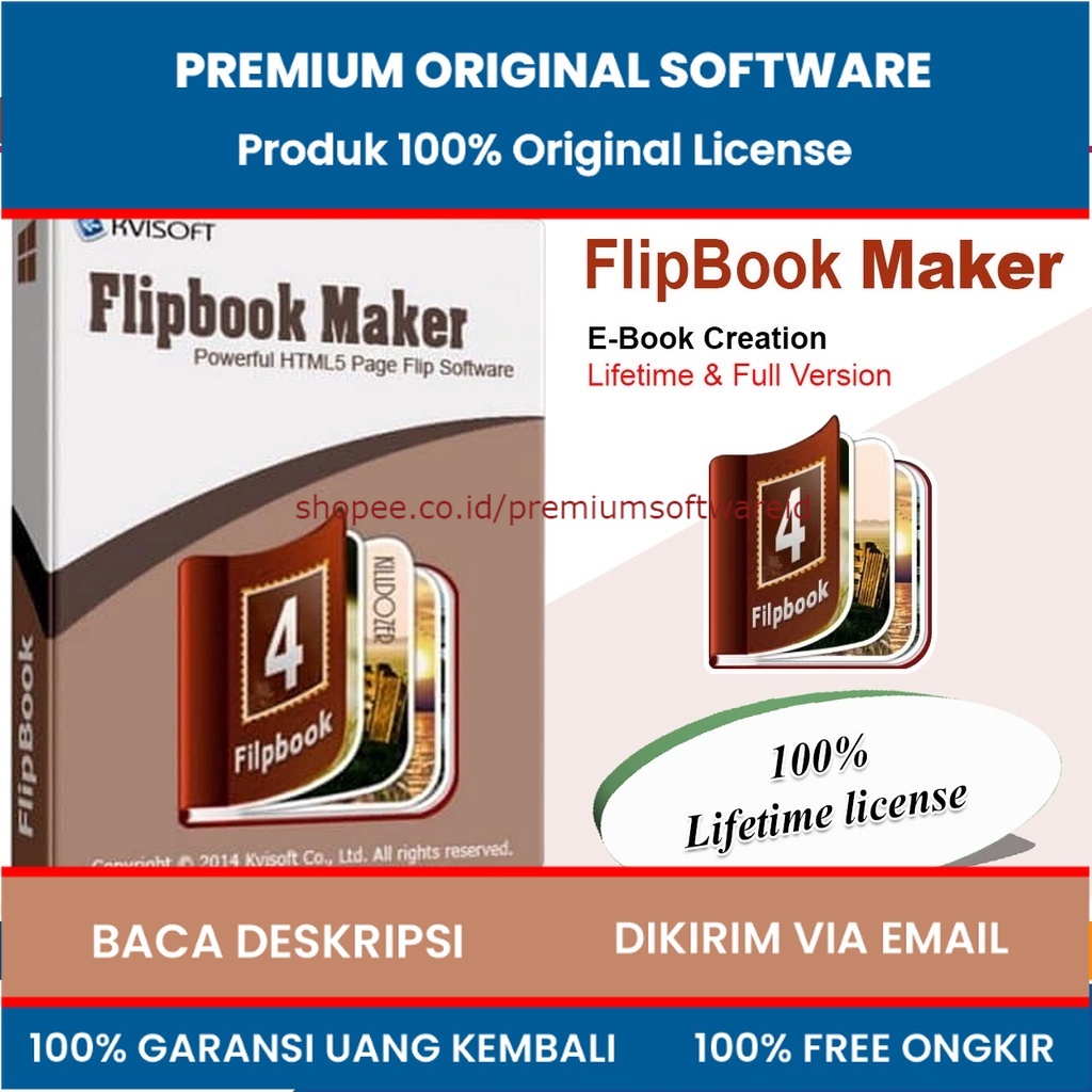 Kvisoft FlipBook Maker Pro 4.3.4 Terbaru 2022 Pembuat E-Book Katalog + Video Instalasi