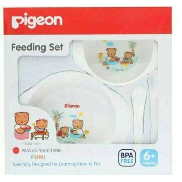 Pigeon feeding set/tempat makan bayi merk pigeon