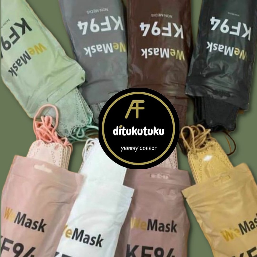 Terlaris Masker WeMask KF94 Aneka Warna  Isi 10 Pcs