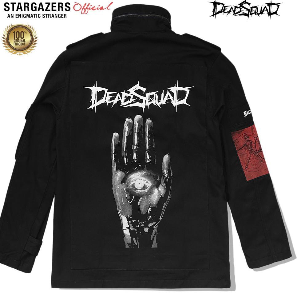 jaket parka Stargazers X Deadsquad "Dead Star" Military Jacket band WW2
