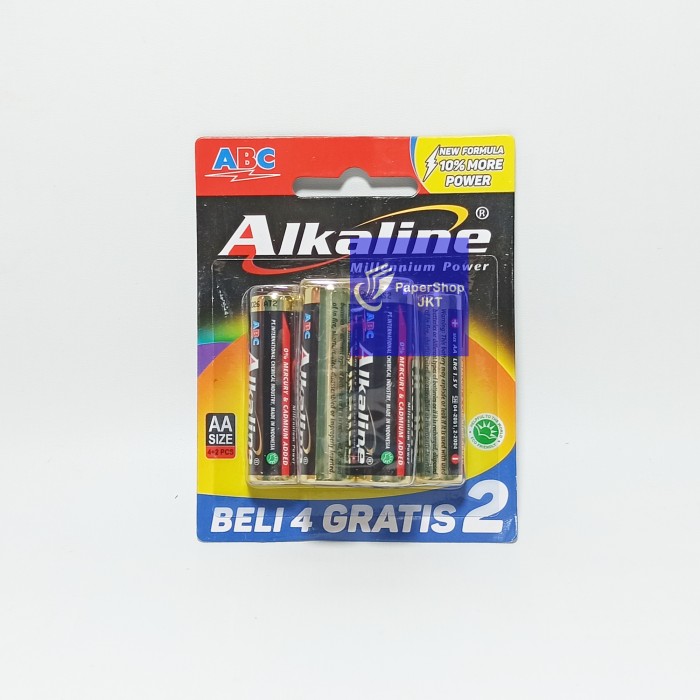 

A81Duya Baterai Abc Alkaline Aa/A2- 6Pcs | Battery Abc Alkaline Aa-6Pcs As71S0D