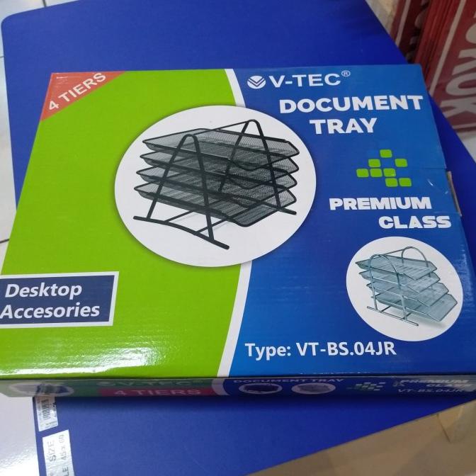 

TERBARU V-TEC DOCUMENT TRAY / BAK SURAT 4 SUSUN ( PACKING AMAN )