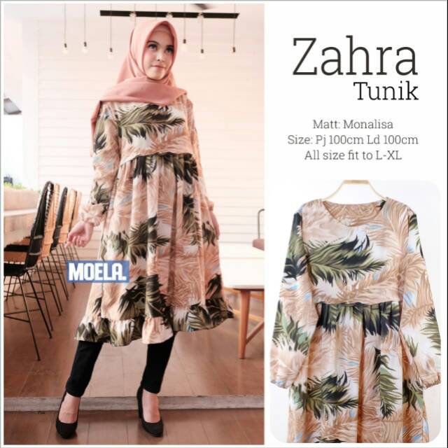 Zahra Tunik Wanita by Moela