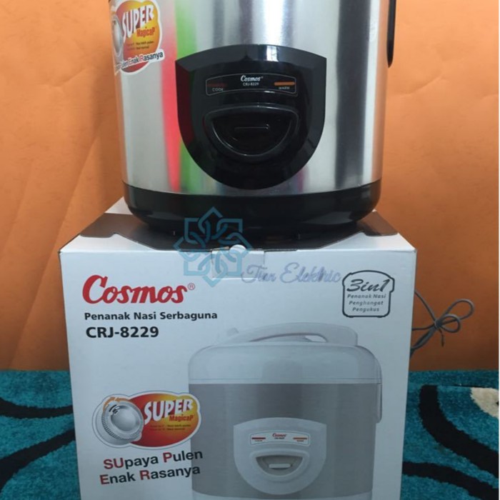 COSMOS CRJ-8229 BSS MagicCom / Rice Cooker Stainless Steel