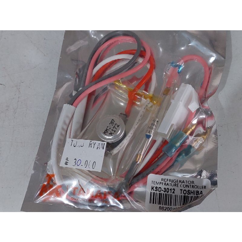 Sensor Bimetal Defrost Suhu Evaporator fuse kulkas 2 pintu Toshiba