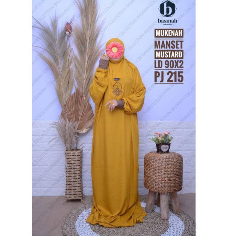 Mukenah manset polos Basmah Collection "TNG.25Au22ν"