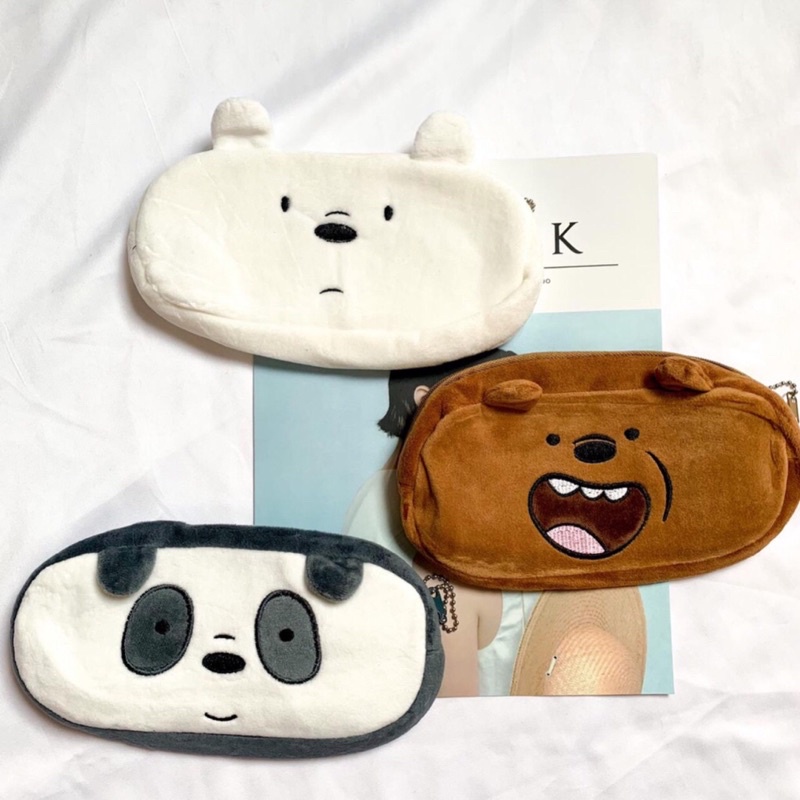 

Kotak Pensil Plushy WBB We Bare Bear Plush Tempat Pensil Wadah Pensil Kostak Pouch makeup Kosmetik