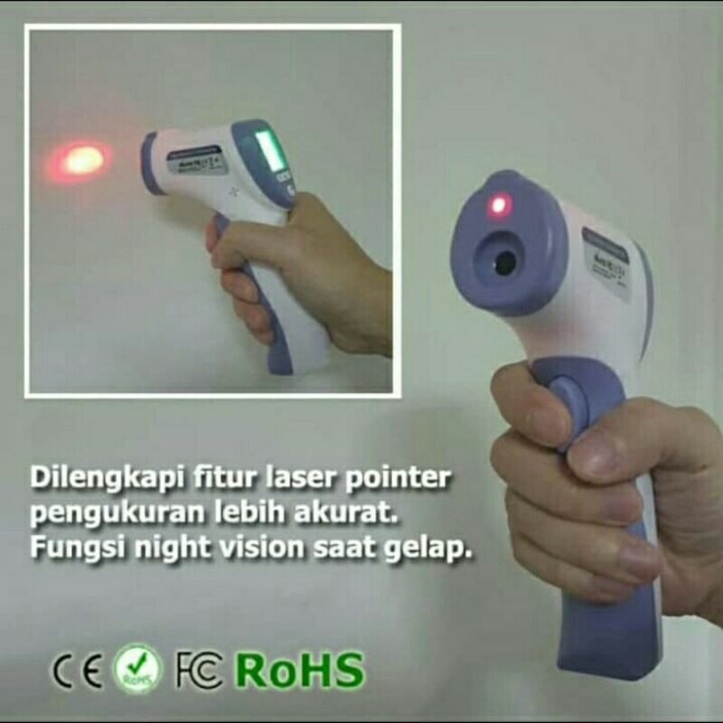 Termometer infrared digital termometer tembak tanpa sentuh Thermometer digital alat ukur suhu badan