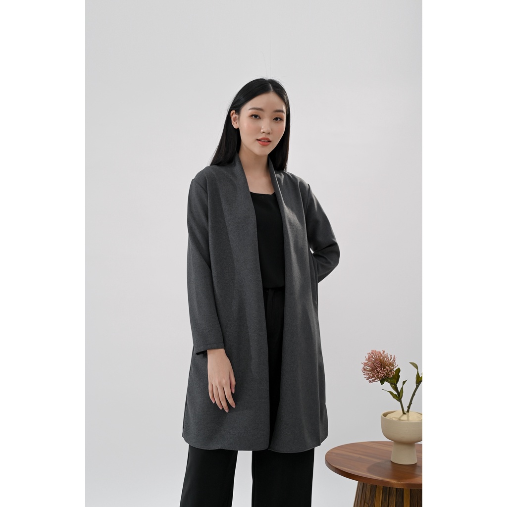 IMMI - Suzy linen cardigan long sleeve  / outer basic wanita (273 L3)