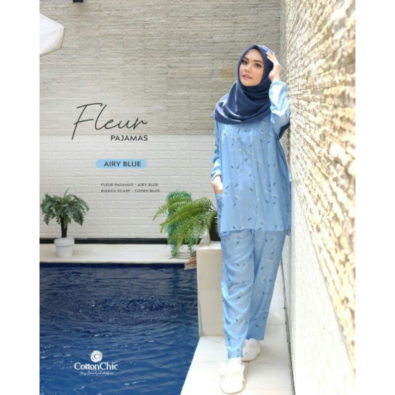 COTTON CHIC - FLEUR PAJAMAS/PIYAMA PANJANG/BAJU TIDUR/SLEEPWEAR/PAJAMAS/PIYAMAMURAH/PIYAMAKATUN