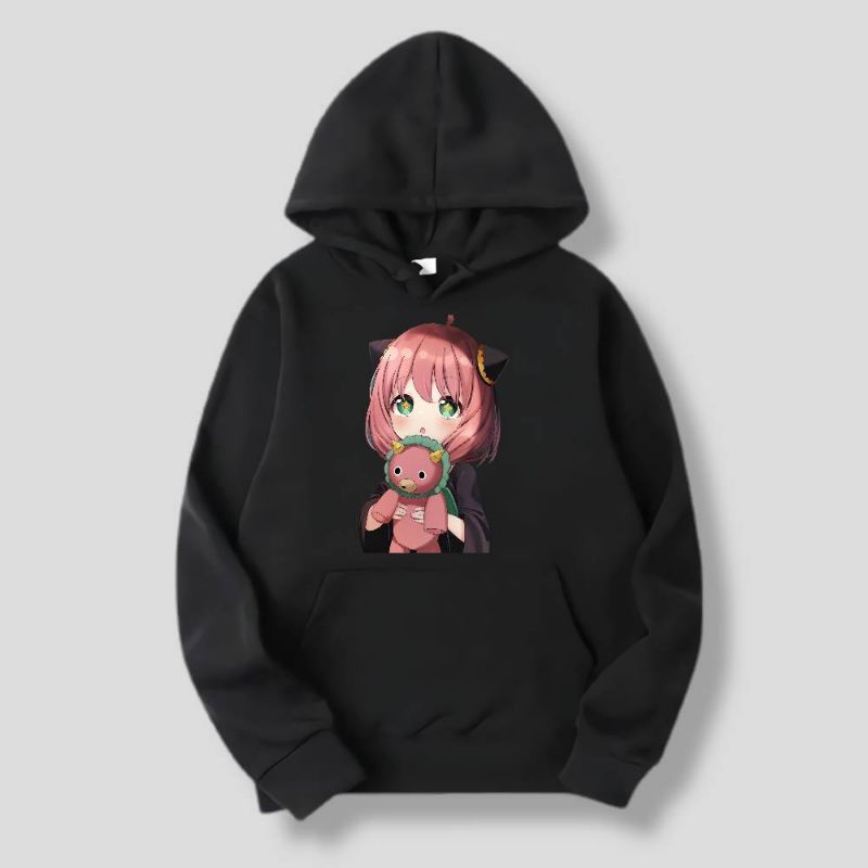 HOODIE SWEATER ANAK ANIME SPY-X FAMILY ANYA FORGER WAIFU WIBU COWOK CEWEK LAKI LAKI PEREMPUAN HUDI H