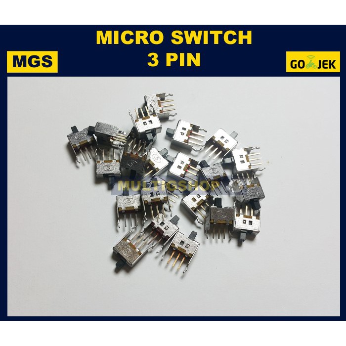 10Pcs Saklar Mini 3 Pin Switch Mini 3 Pin On Off