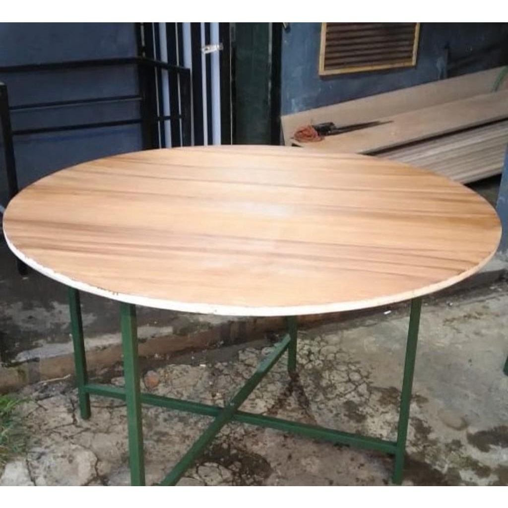 Meja Bundar | Meja Cafe | Meja Jualan Diameter 120cm Tinggi 80cm