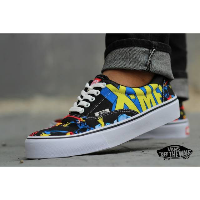 SEPATU VANS MOTIF GAMBAR X MEN MARVEL FORMAL KERJA SANTAI