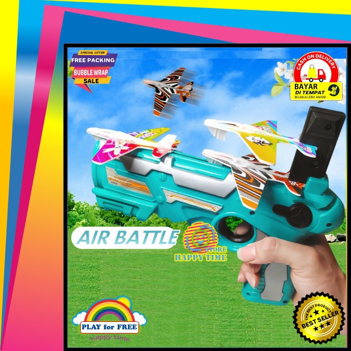 Mainan Anak Terbaru 2021 Air Battle Launcher Pesawat Terbang Aeroplane Mainan Anak Laki Laki Cowok 2