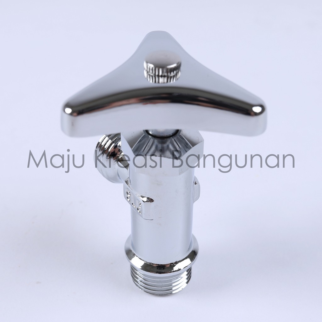 Stop Kran Kuningan SOLIGEN Kloset Toilet 1 Cabang Single Jet Shower Soligen Kamar Mandi Keran Air