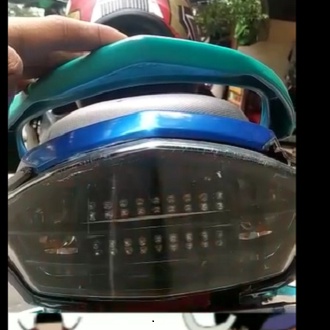 lampu stop led running 8 mode Mio lampu stop led running 8 mode rem kedip f1 Mio Soul GT old pemasan