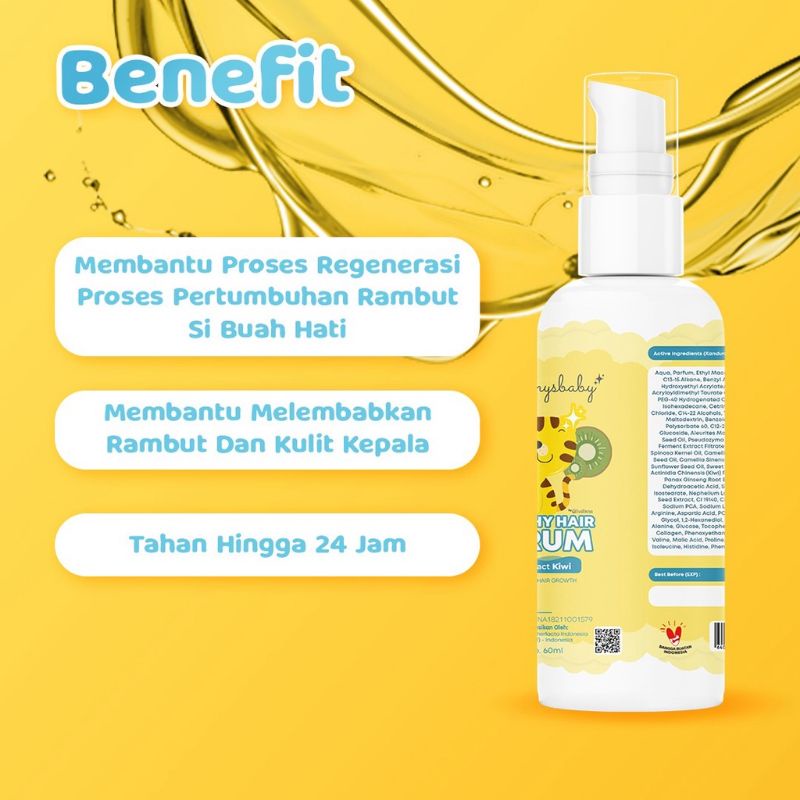 YUMMY BABY SHAMPOO &amp; SERUMM - PENUMBUH RAMBUT BAYI