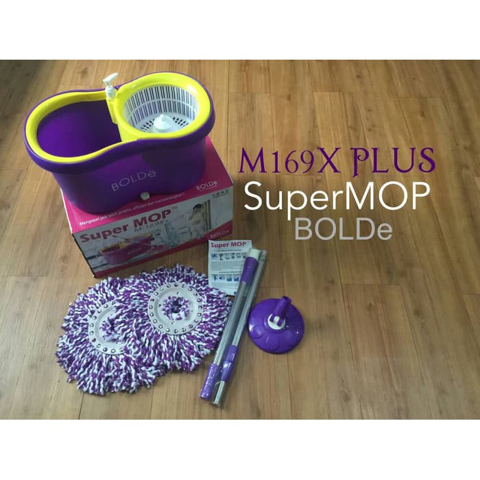 ALAT PEL SUPERMOP BOLDE 169X+ (LUBANG DRAINASE DAN TMPT SABUN)