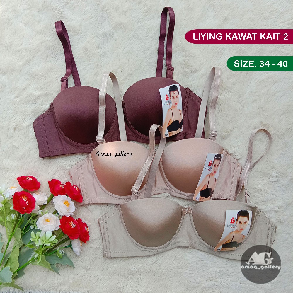 BH LIYING KAWAT+ kawat liying | Bh kancing dua | kancing 2 | Bh busa