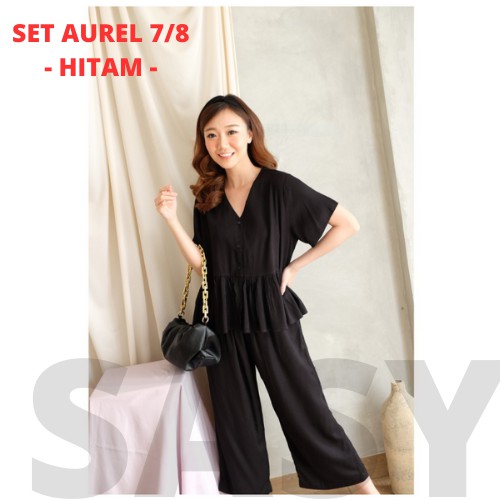 COD SETELAN WANITA SET AUREL PREMIUM KOREA STYLE / ONESET 7PER8 RAYON / KOREA STYLE