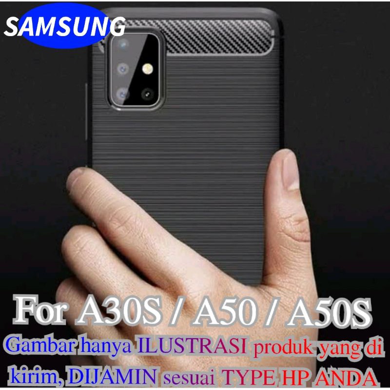 CASE SAMSUNG A30S SAMSUNG A50 A50S NEW SOFTCASE IPAKY CARBON