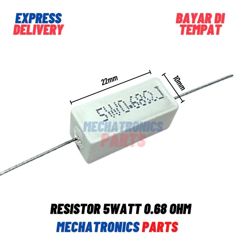 [PAS-9331] RESISTOR 5WATT 0.68OHM