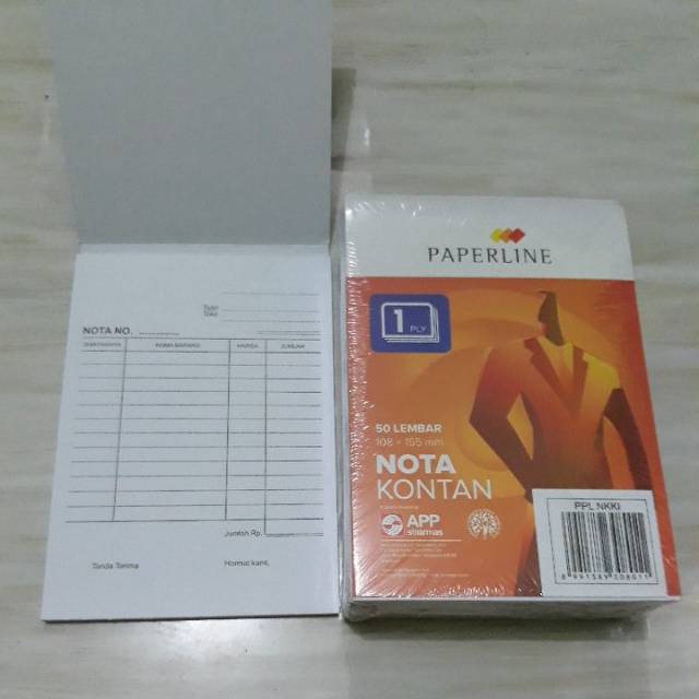 

Nota Kontan Paperline Kecil1Ply
