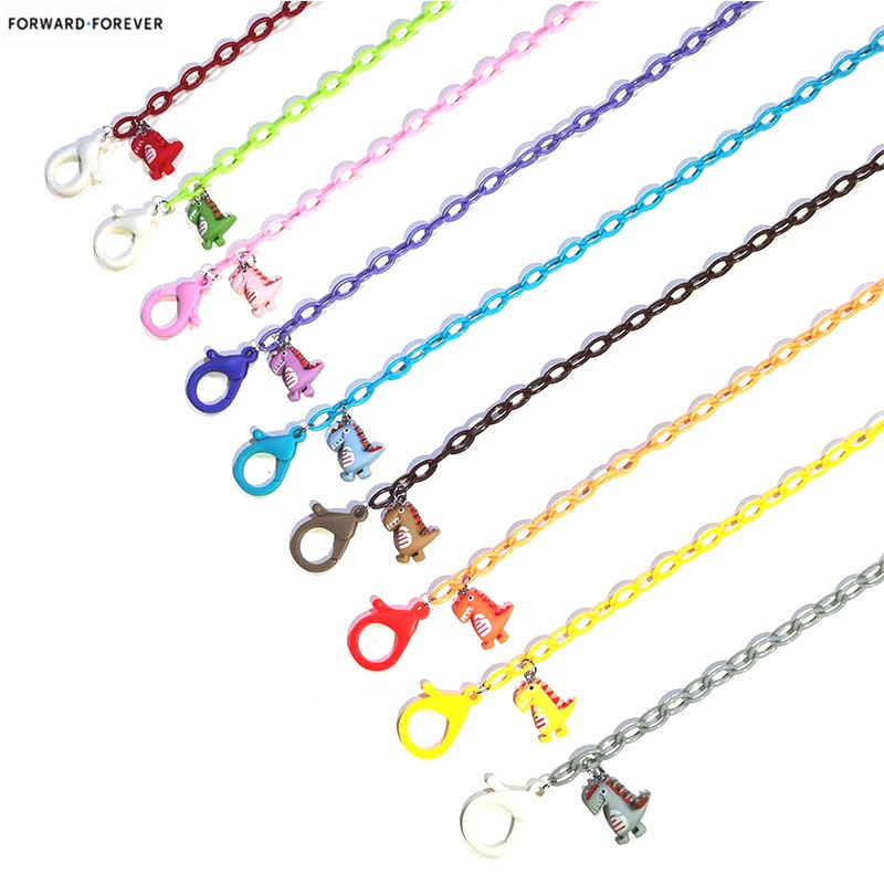 New Fashion Acrylic Dinosaur Pendant Mask Chain M60037