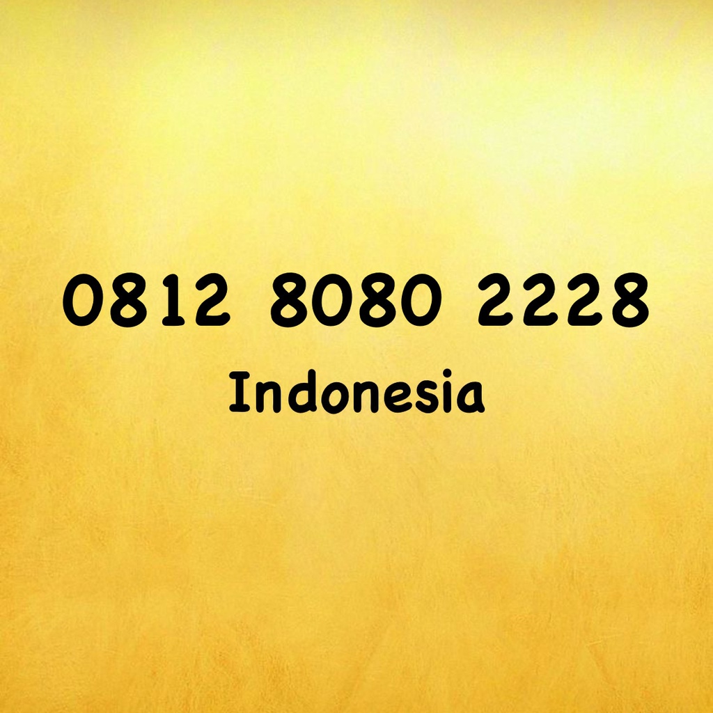 Nomor Cantik Simpati Seri 28 - 228 - 0812 8080 2228