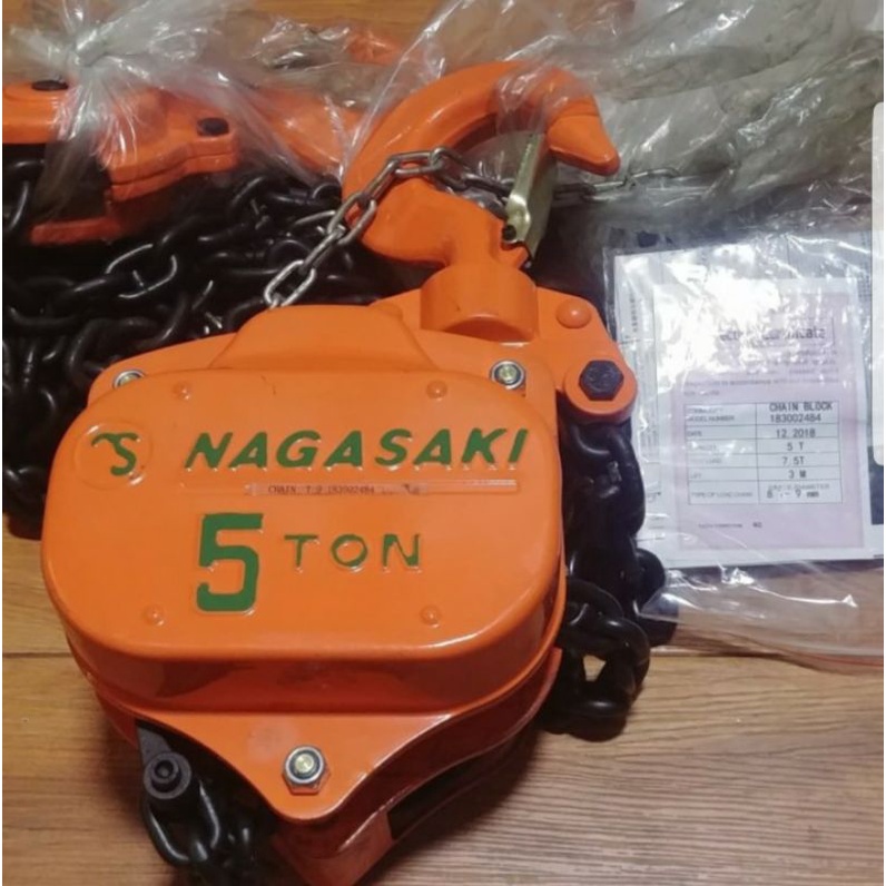 Chain Block NAGASAKI 1 Ton X 5 Meter- Takel Chain Block 1 ton