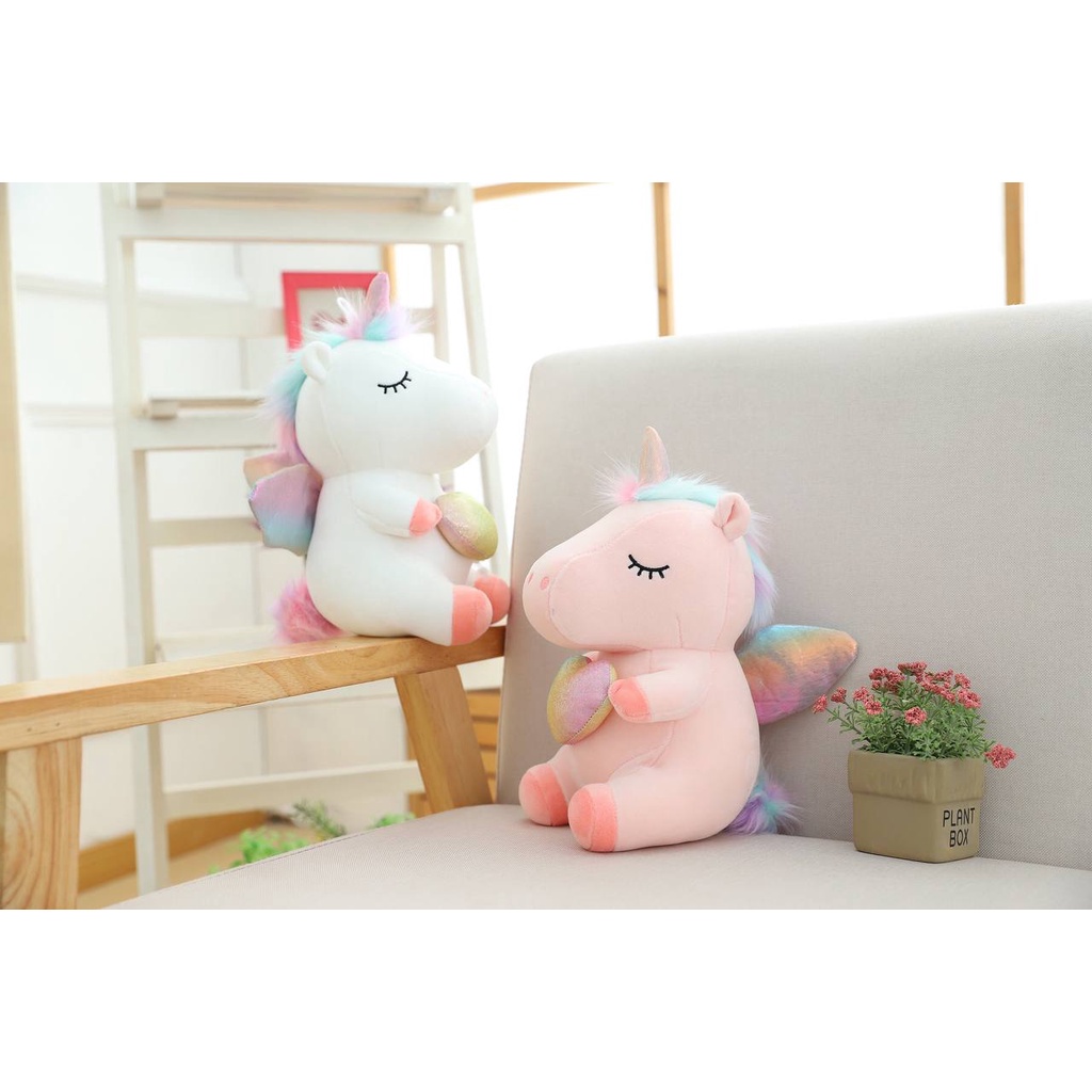 BONEKA UNICORN KUDA PONY STAR DUDUK SUPER LEMBUT IMPOR