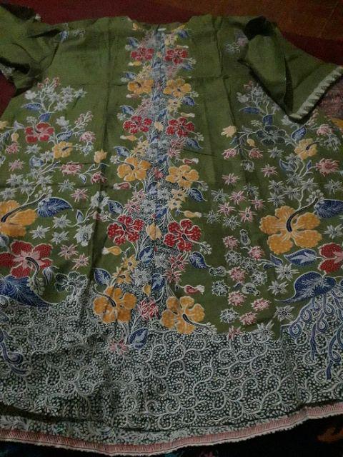 Aserehe Zigzag Tunik Jumbo Batik Mataraman Sogan Camaline Seragam Kantor Kerja Xxl Ld 132