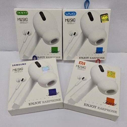 Headset Earphone Music Enjoy Handsfree Super Bass Jack 3.5mm Aksesoris Handphone HP OCEANMART OCEAN MART Murah Grosir