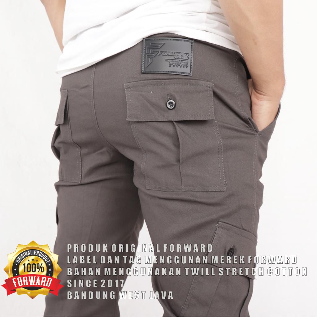 Celana Cargo Pdl Casual Pria Original Forward