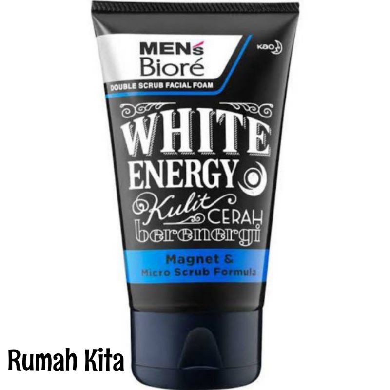 Men's Biore White Energy 100gr - Sabun Muka