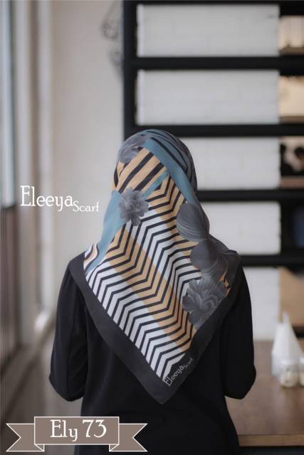 HIJAB SEGIEMPAT MOTIF ELY 73 II Eleeya Scarf