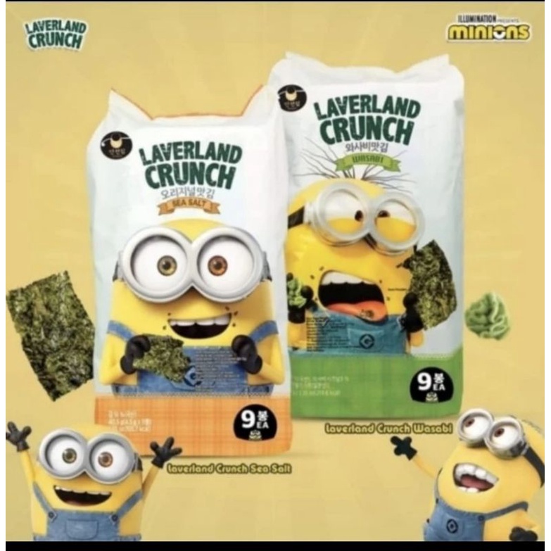 

Laverland crunch seaweed korea sea salt habanero wasabi