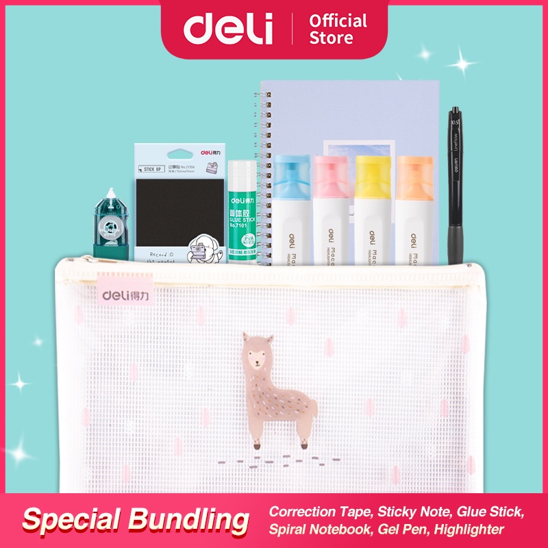 Jual Deli Alat Tulis Set / Deli Paket Bundling Alat Tulis Dan Mewarnai ...