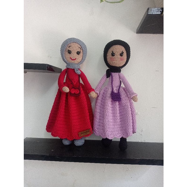 Boneka rajut hijab / amigurumi hijab