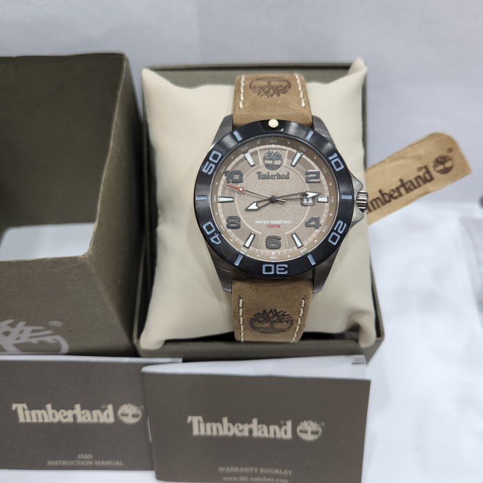 Jam tangan pria Timberland TBL 14297X 14297 brown Original Garansi