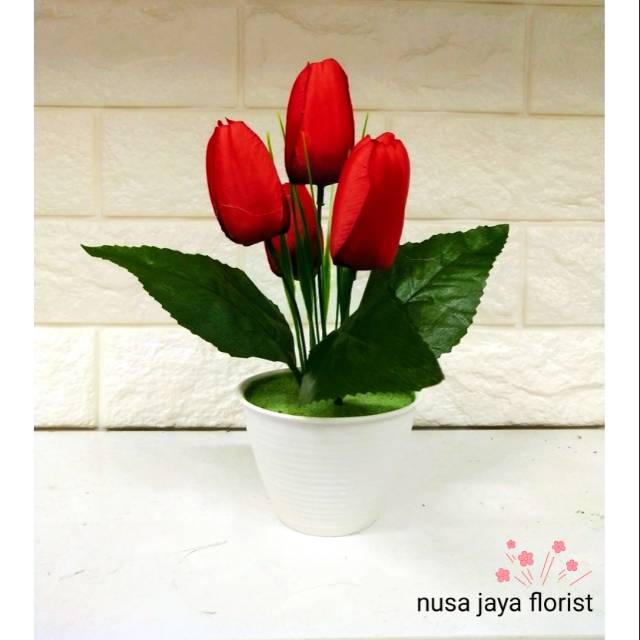 Rangkaian Bunga Tulip Shabby D10 Shopee Indonesia