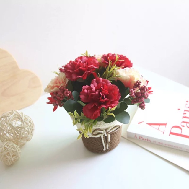 AM231 Bunga anyelir plastik / Bunga Plastik Artificial-4