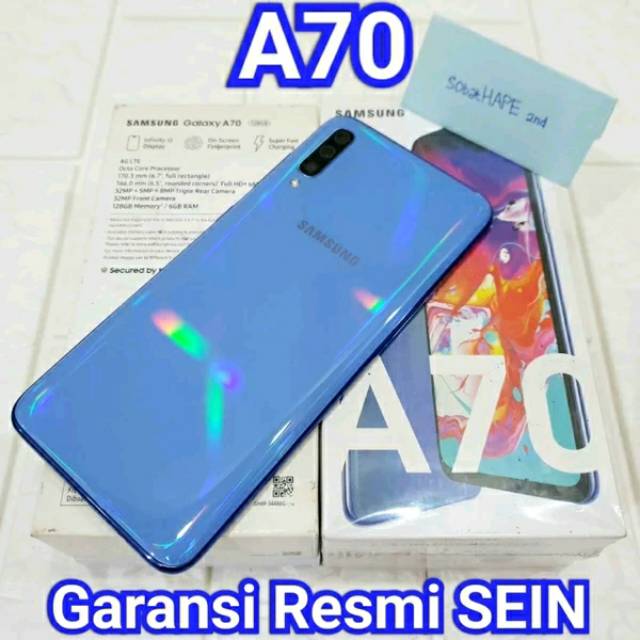 HP Samsung Galaxy A70 128gb Resmi SEIN Original Dual Sim 2nd Fullset - HP Second Bekas