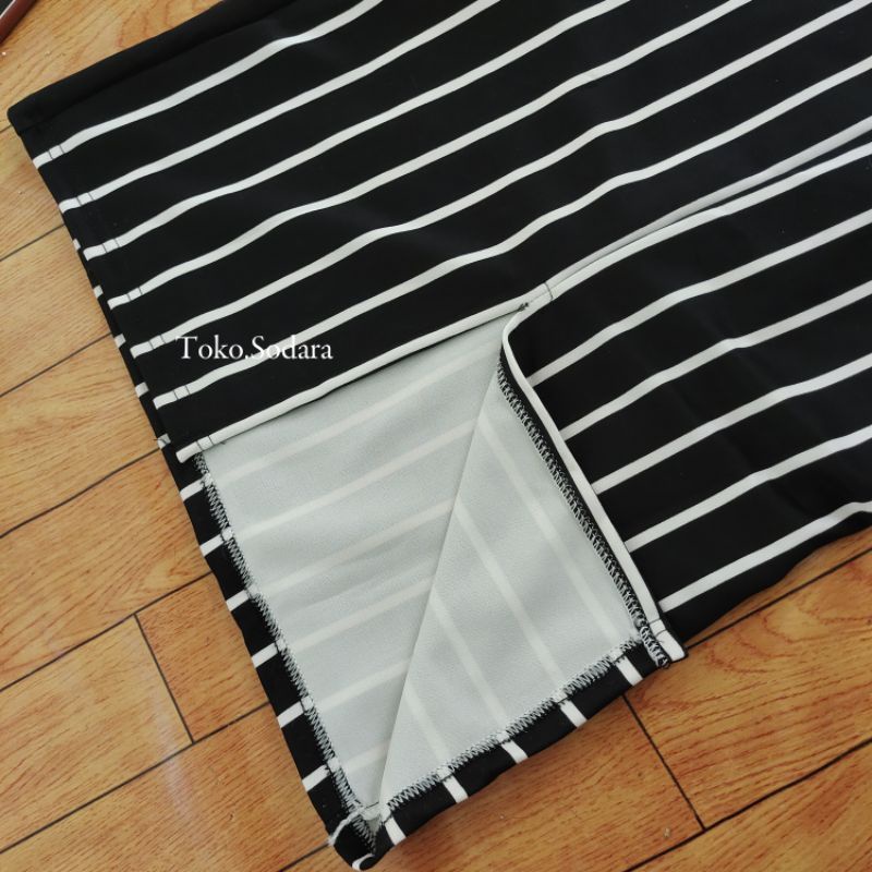 Rok Span Scuba Salur Tebal // Rok Kerja Ada Saku // Rok wanita murah