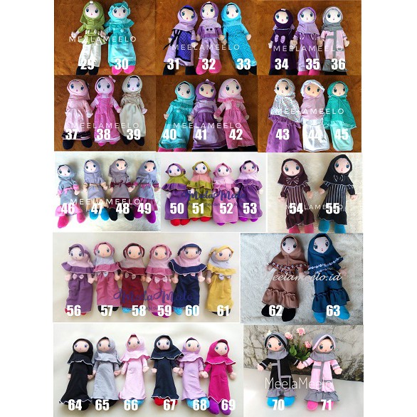 mainan anak boneka lucu boneka muslimah mainan edukasi anak