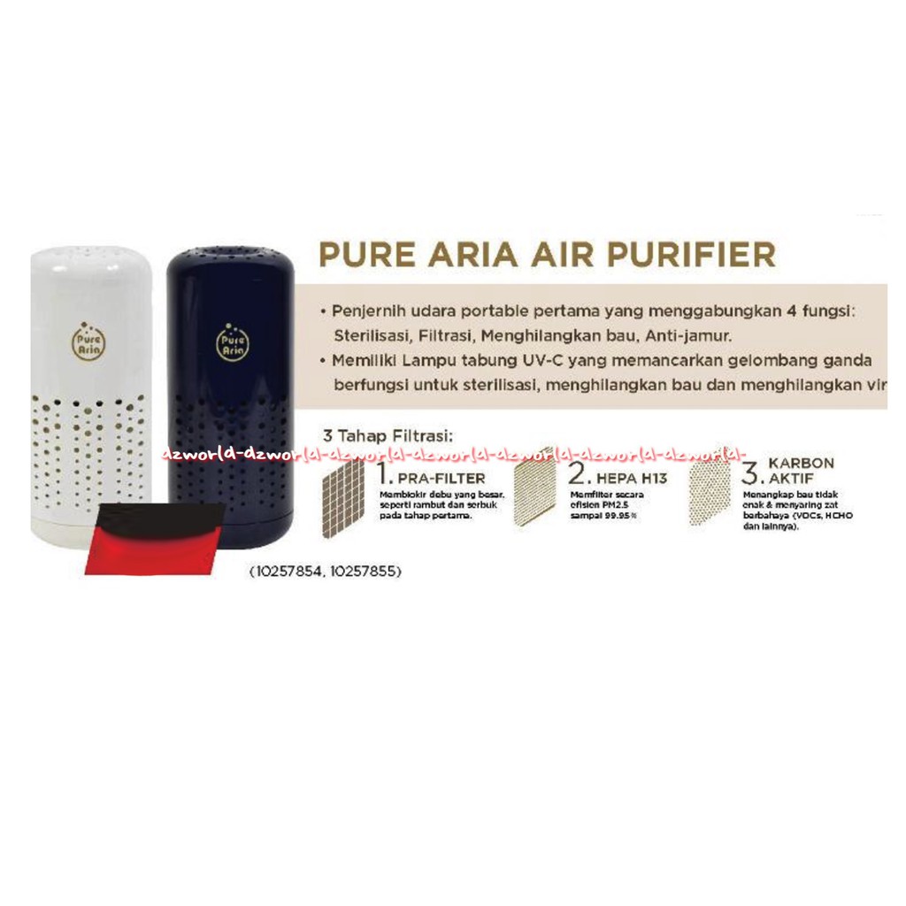 Pure Aria Air Purifier Mini Sterilization 5 Tahap Perlindungan Alat Steril