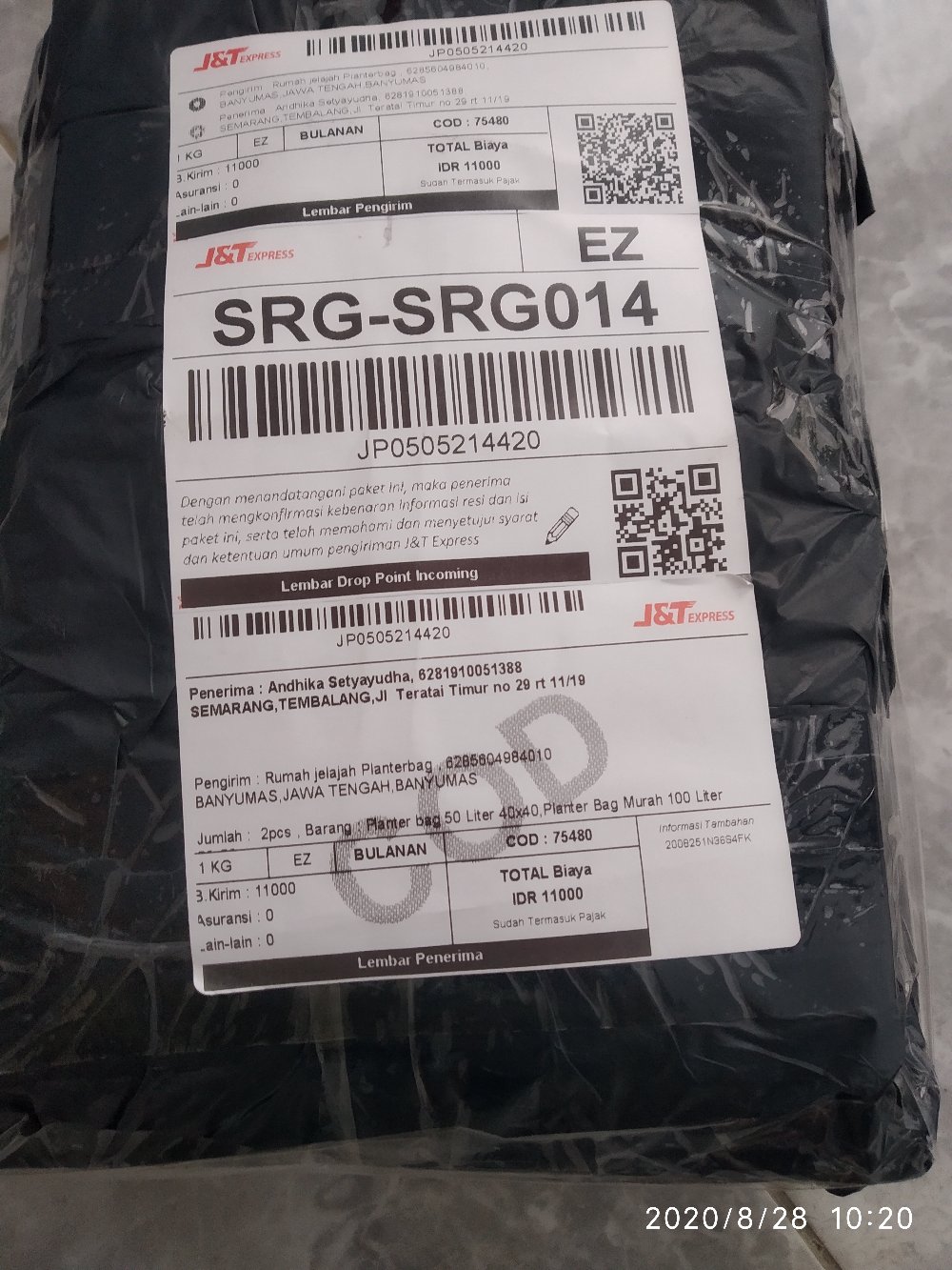 Planter Bag 50 Liter | 40x40