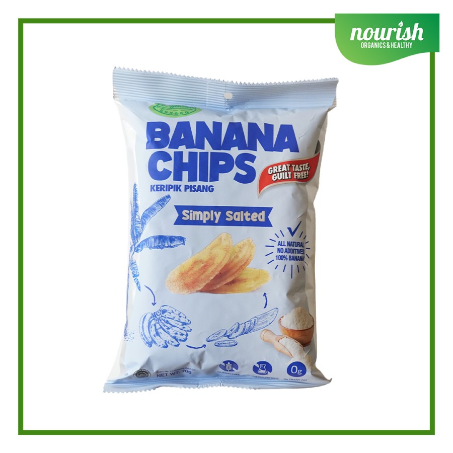 Everything Banana Chips Simply Salted 70gr